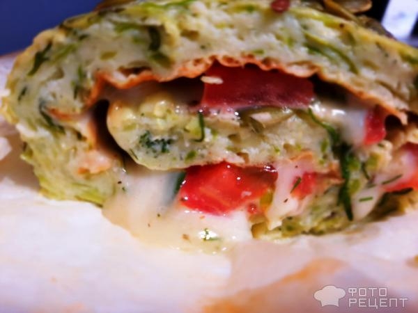 Рецепт: Рулет из кабачков - С начинкой на Ваш вкус!