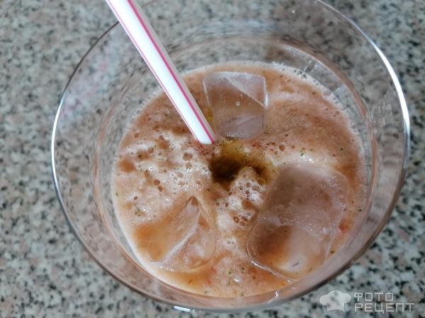 Рецепт: Смузи овощной - Салат в стакане Рецепт: Смузи овощной - Салат в стакане