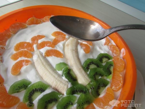 Рецепт: Торт для детей от двух лет - пекла на день рождения