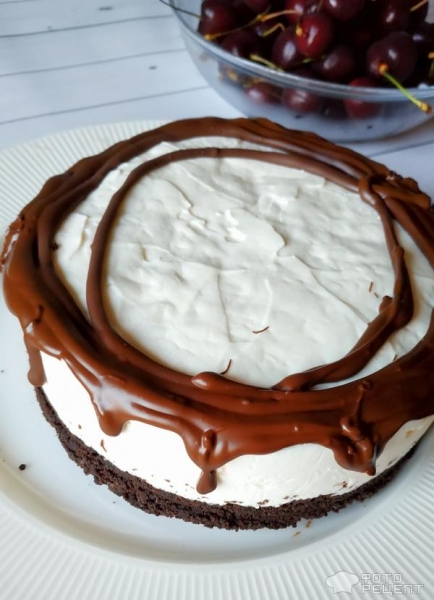 Рецепт: Торт-мороженое - вкус мороженного из детства