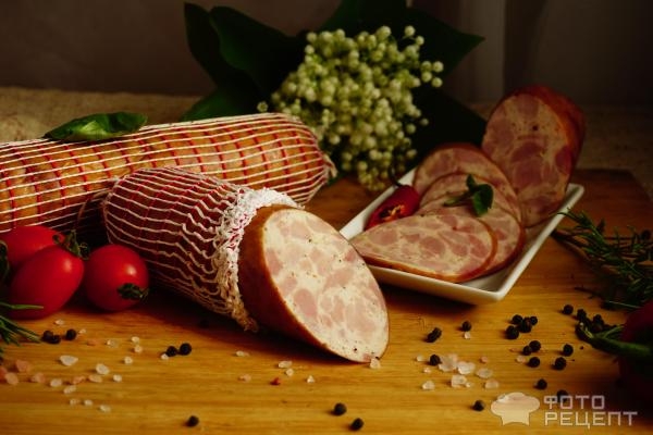 Рецепт: Ветчина из птицы - из индейки и курицы