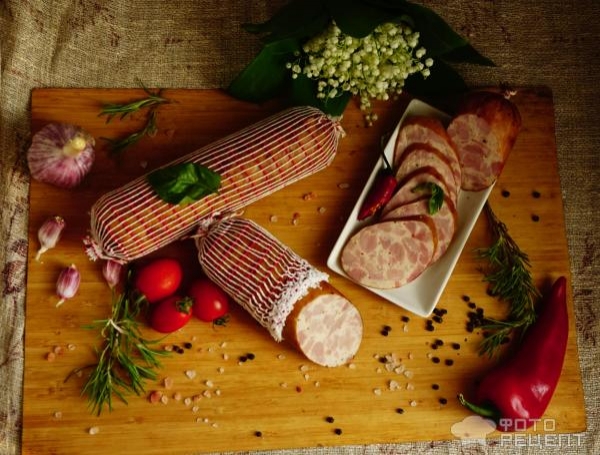 Рецепт: Ветчина из птицы - из индейки и курицы