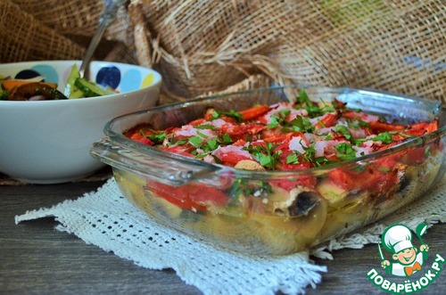 Скумбрия по-болгарски в винном соусе Скумбрия по-болгарски в винном соусе