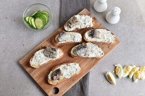 Бутерброды с сардиной Бутерброды с сардиной