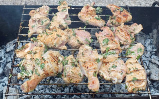 Шашлык из курицы с кинзой Шашлык из курицы с кинзой