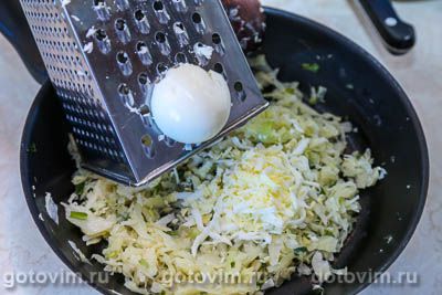 Ленивые пирожки с капустой и яйцом Ленивые пирожки с капустой и яйцом