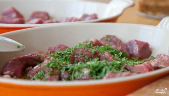 Шашлык из баранины с овощами Шашлык из баранины с овощами