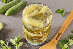 Огурцы по-польски дольками на зиму