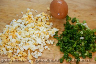 Ленивые пирожки с яйцом и зеленым луком Ленивые пирожки с яйцом и зеленым луком