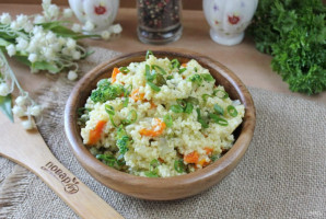 Пшенная каша с брокколи