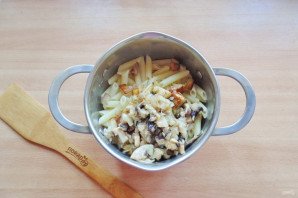 Паста с баклажанами и грибами Паста с баклажанами и грибами