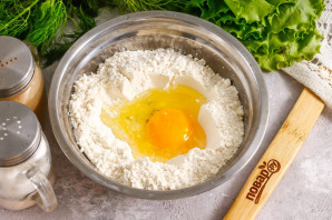 Лепешки с брынзой и зеленью Лепешки с брынзой и зеленью