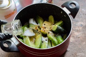 Салат "Блаженство" из огурцов на зиму Салат "Блаженство" из огурцов на зиму