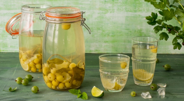 Компот из крыжовника Мохито, пошаговый рецепт с фото