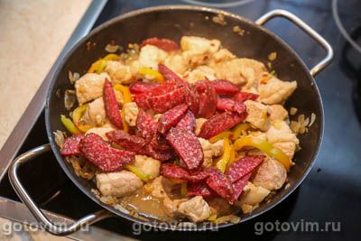 Тушеная фасоль со свининой, копченостями и кофе Тушеная фасоль со свининой, копченостями и кофе