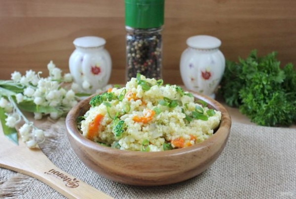 Пшенная каша с брокколи