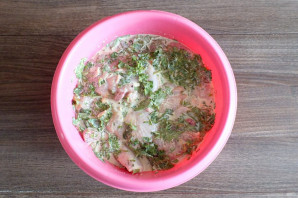 Шашлык из курицы с кинзой Шашлык из курицы с кинзой