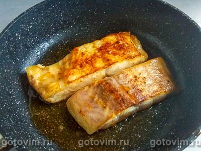 Жареное филе пангасиуса со спагетти из кабачков Жареное филе пангасиуса со спагетти из кабачков