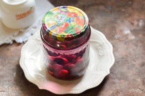 Компот из вишни с косточками без стерилизации на зиму