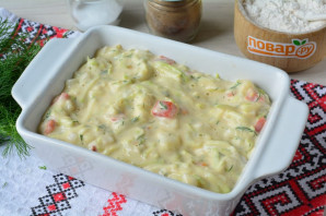 Овощной пирог из кабачков Овощной пирог из кабачков