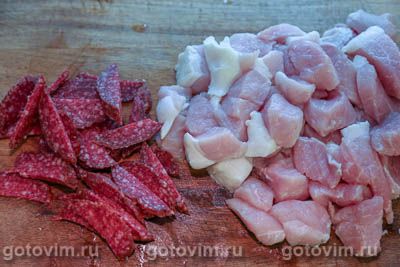 Тушеная фасоль со свининой, копченостями и кофе Тушеная фасоль со свининой, копченостями и кофе