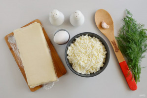 Слоеные конвертики с творогом Слоеные конвертики с творогом