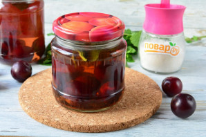 Компот из сливы и мяты на зиму Компот из сливы и мяты на зиму