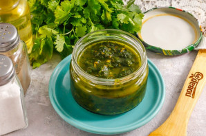 Соус из кинзы на зиму Соус из кинзы на зиму