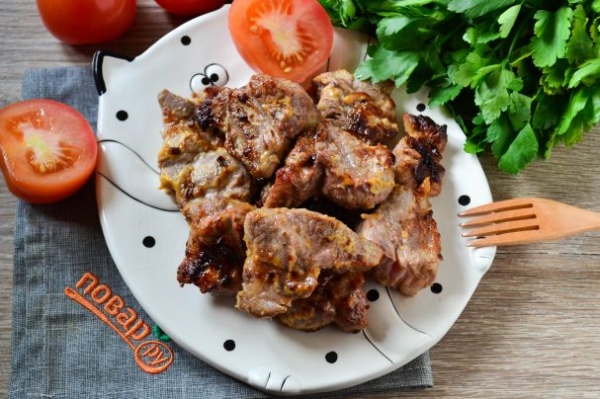 Шашлык с горчицей и майонезом Шашлык с горчицей и майонезом