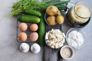 Окрошка рыбная Окрошка рыбная