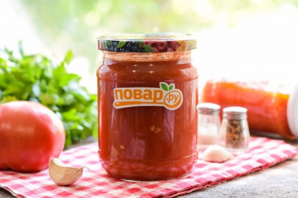 Легкий рецепт кетчупа из помидоров на зиму Легкий рецепт кетчупа из помидоров на зиму