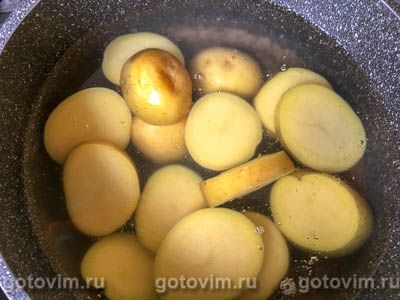 Закуска из буженины, молодого картофеля и черри Закуска из буженины, молодого картофеля и черри