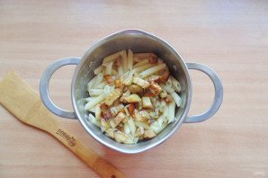 Паста с баклажанами и грибами Паста с баклажанами и грибами