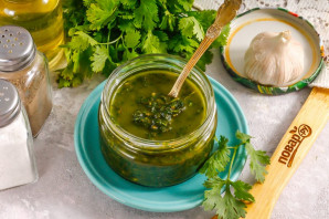 Соус из кинзы на зиму Соус из кинзы на зиму
