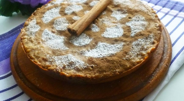 Кекс на яблочном пюре с орехами, пошаговый рецепт с фото