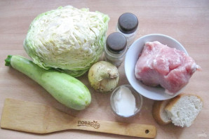 Ленивые голубцы с капустой и кабачками Ленивые голубцы с капустой и кабачками