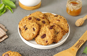 Овсяное печенье без сахара Овсяное печенье без сахара