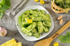 Маринованные огурцы в пакете с уксусом Маринованные огурцы в пакете с уксусом