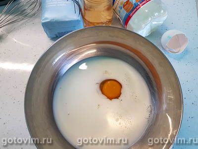 Рисовые блины на молоке с лимонадом