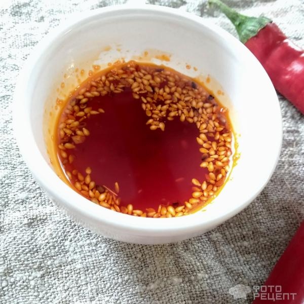 Рецепт: Чили масло Хун Ю - китайское пряное красное масло