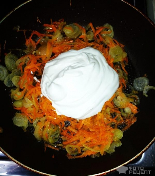 Рецепт: Кальмар жареный в сметане - Нежнейший и вкусный: в сметанно- соевом соусе Рецепт: Кальмар жареный в сметане - Нежнейший и вкусный: в сметанно- соевом соусе