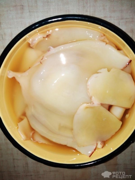 Рецепт: Кальмар жареный в сметане - Нежнейший и вкусный: в сметанно- соевом соусе Рецепт: Кальмар жареный в сметане - Нежнейший и вкусный: в сметанно- соевом соусе