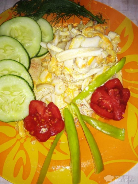 Рецепт: Кальмар жареный в сметане - Нежнейший и вкусный: в сметанно- соевом соусе Рецепт: Кальмар жареный в сметане - Нежнейший и вкусный: в сметанно- соевом соусе