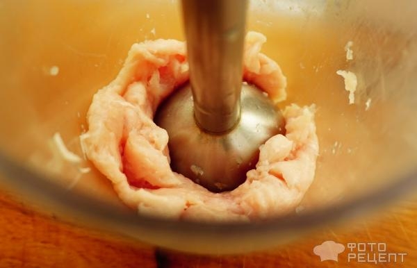 Рецепт: Корзиночки из куриного "теста" - с грибной начинкой