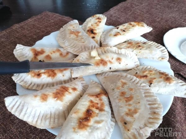 Рецепт: Кутабы - с тыквой и грецким орехом Рецепт: Кутабы - с тыквой и грецким орехом