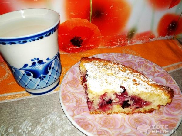 Рецепт: Манник с черной смородиной - Летний манник с ягодами: без муки Рецепт: Манник с черной смородиной - Летний манник с ягодами: без муки