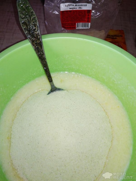 Рецепт: Манник с черной смородиной - Летний манник с ягодами: без муки Рецепт: Манник с черной смородиной - Летний манник с ягодами: без муки