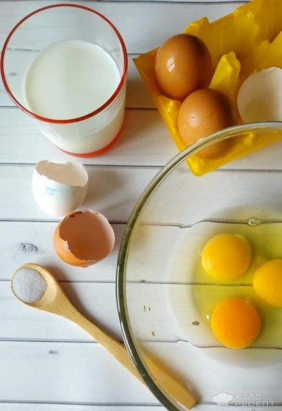 Рецепт: Омлет в духовке - тайны омлета "как в садике" Рецепт: Омлет в духовке - тайны омлета "как в садике"