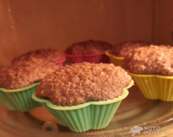 Рецепт: Овсяные кексы - Шоколадно-банановые кексы. Пекутся 6 минут!