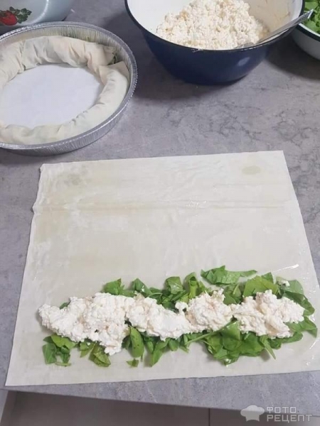 Рецепт: Спинакопита - Греческая выпечка